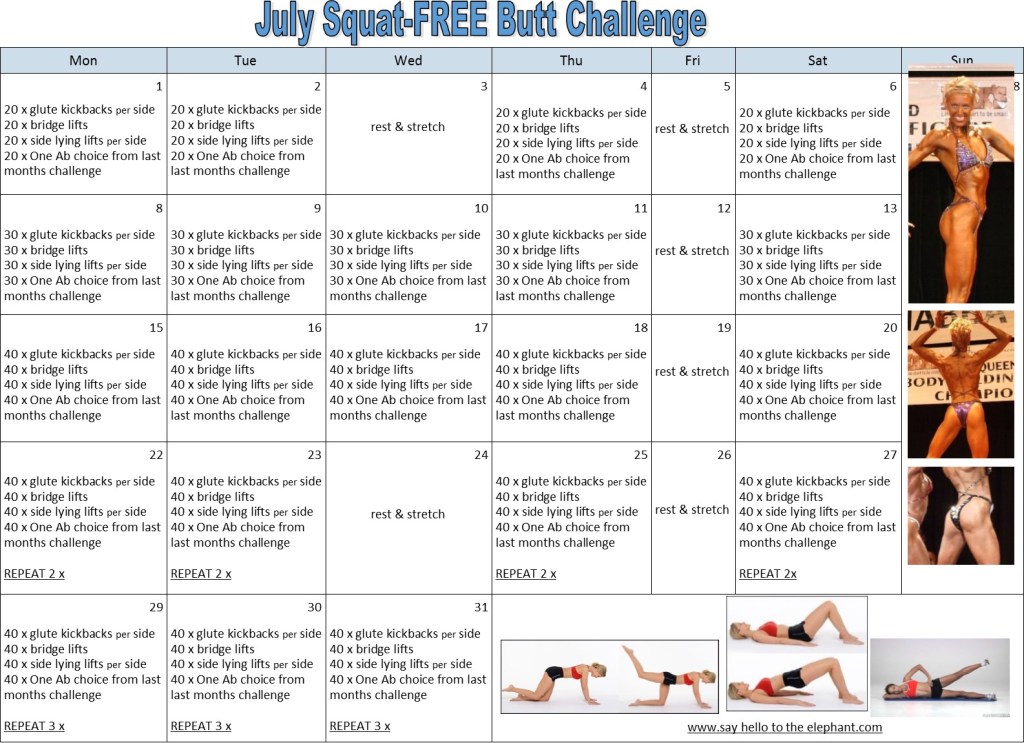 SquatFREE Butt Challenge